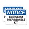 Signmission Emergency Preparedness Kit, 5 in W x Rectangle, Vinyl Decal OS-2PACK-NS-D-35-L-11883 - alternate 1